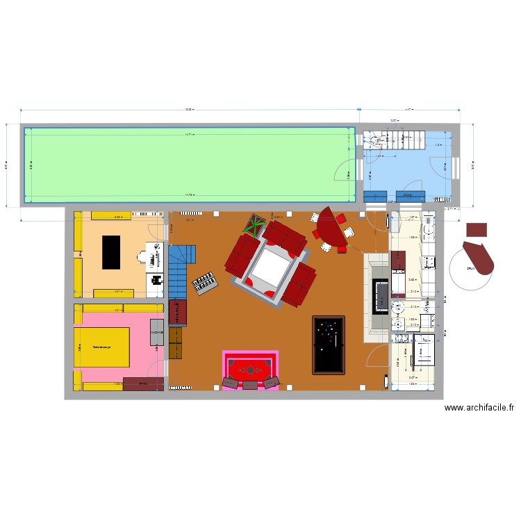 Maison St Sebastien juillet 23. Plan de 13 pièces et 231 m2