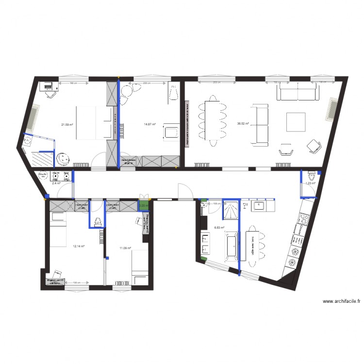 plan projet chateau neuilly PROJET 5. Plan de 0 pièce et 0 m2