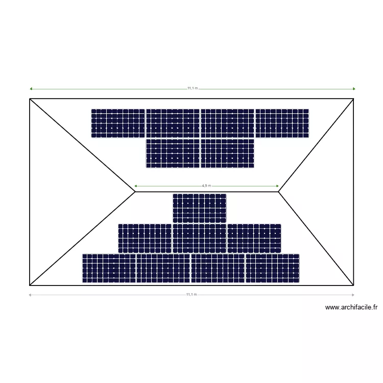 MAISON SECRETANT. Plan de 