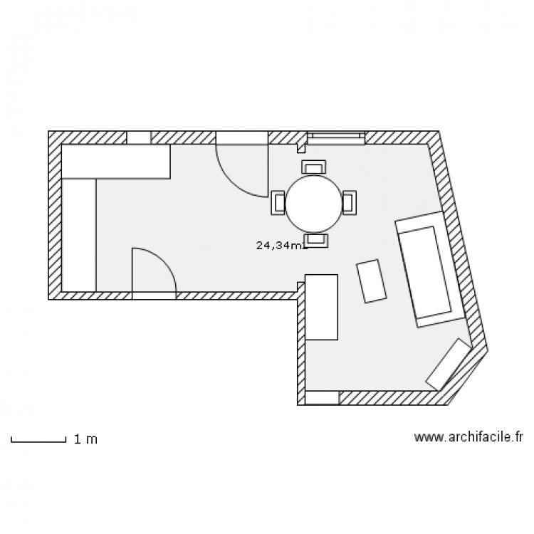 appart1er. Plan de 0 pièce et 0 m2