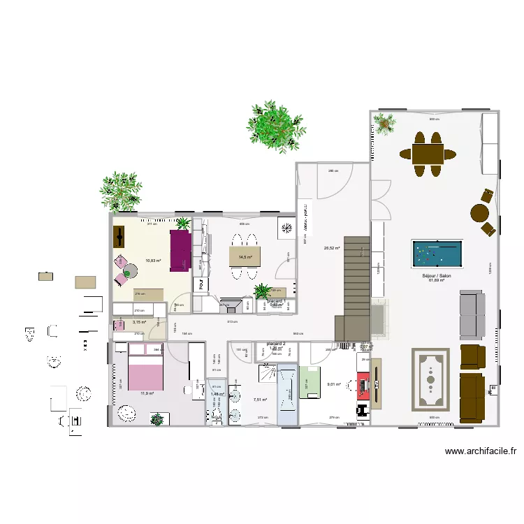 plan avec dressing 2021. Plan de 