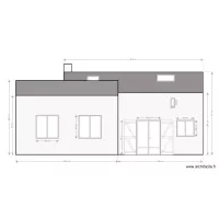 DP4 PLAN FACADE SUD apr&egrave;s travaux