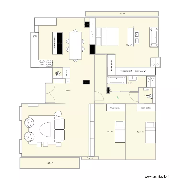 Belles Feuilles. Plan de 