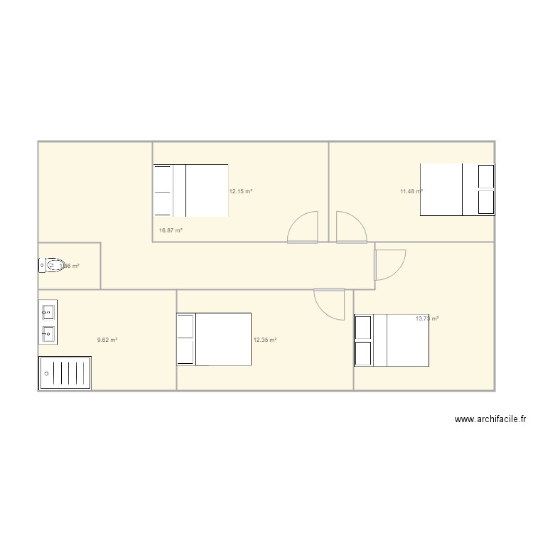 fredy 3 etage s1. Plan de 0 pièce et 0 m2
