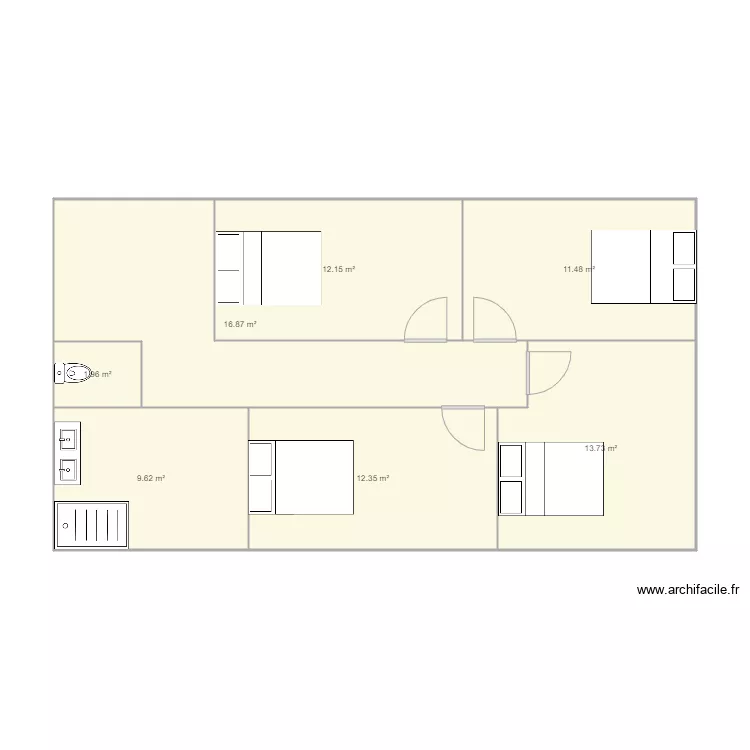 fredy 3 etage s1. Plan de 