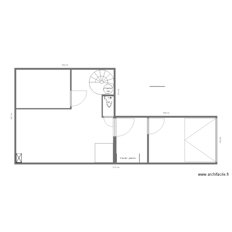 grano meythet sous sol. Plan de 5 pièces et 56 m2