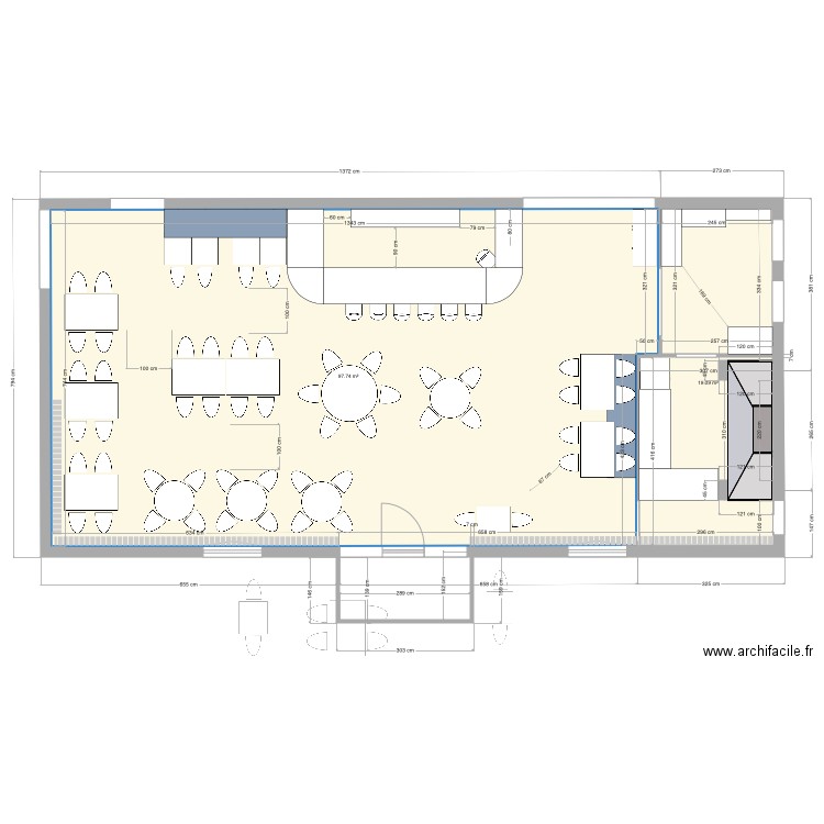 Rombeau Resto. Plan de 0 pièce et 0 m2