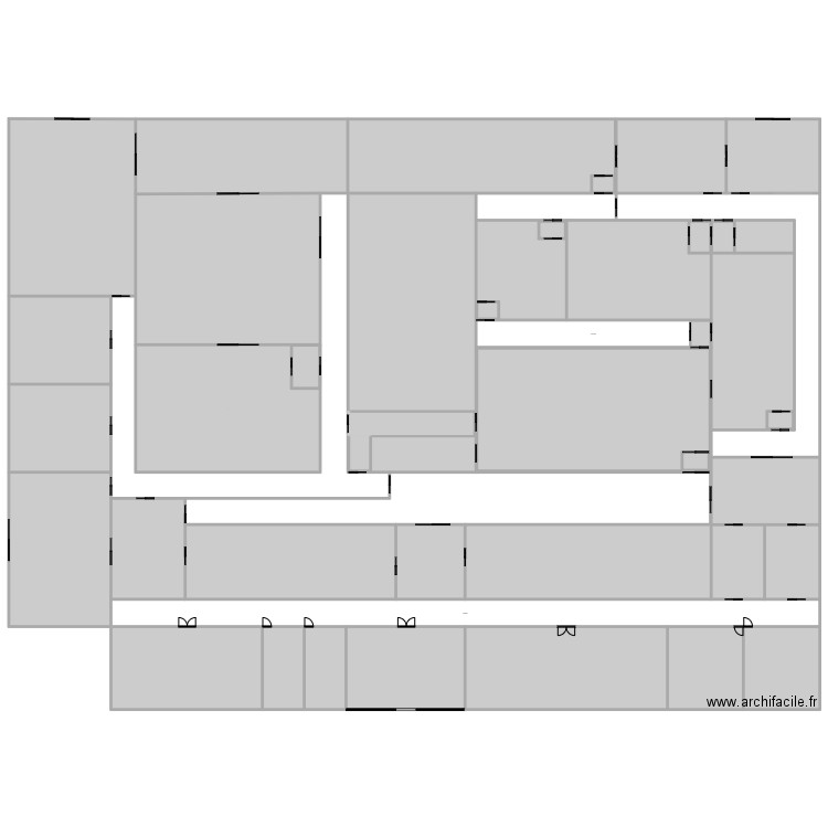 UE 4. Plan de 45 pièces et 6662 m2