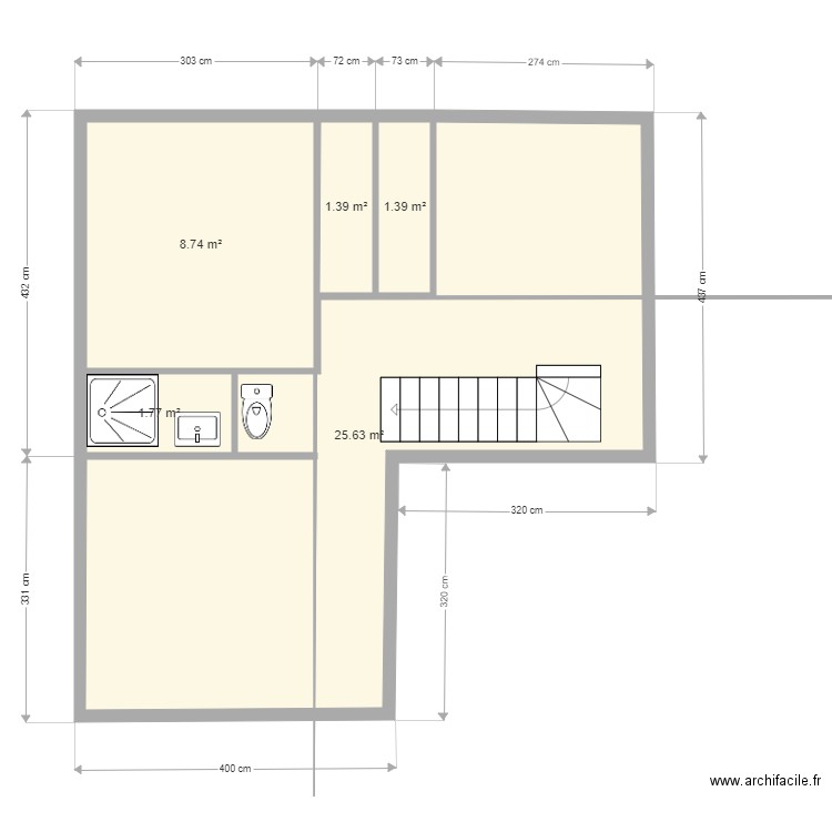 Andernos étage . Plan de 0 pièce et 0 m2