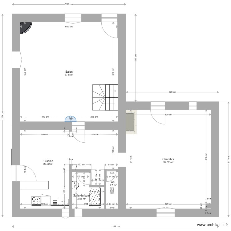 ferme RC. Plan de 0 pièce et 0 m2