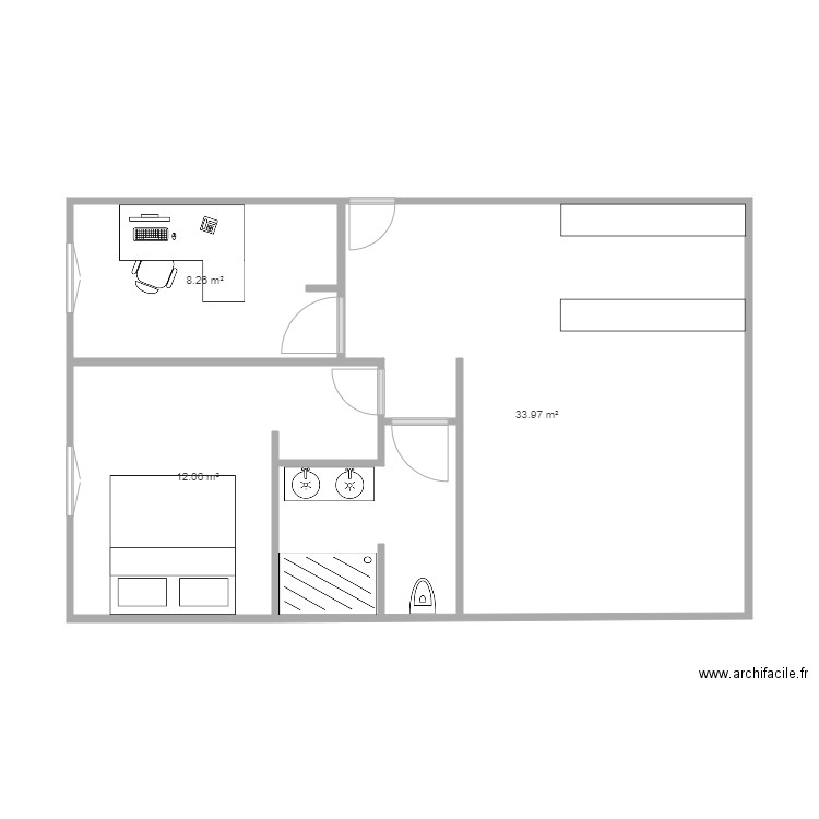 Appartement Ju et Lucile. Plan de 0 pièce et 0 m2