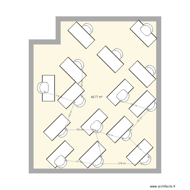 50m2 en école. Plan de 0 pièce et 0 m2