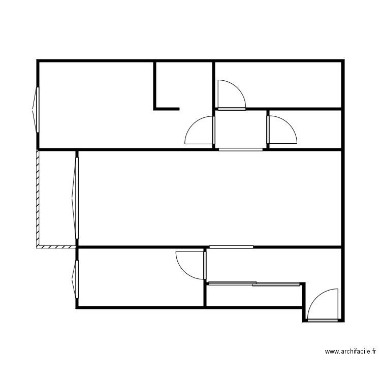 Pelleport 97 Warzager plan actuel. Plan de 0 pièce et 0 m2