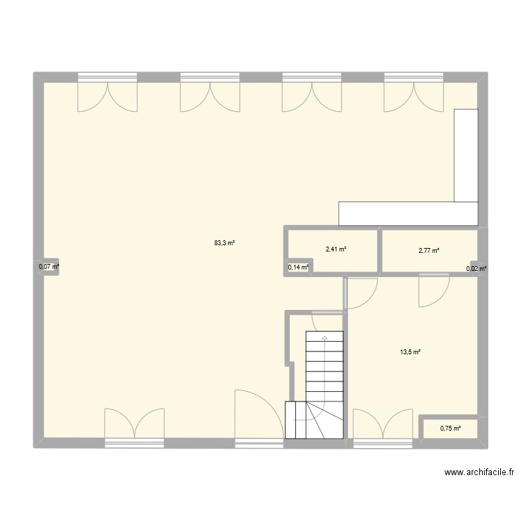 RDC. Plan de 0 pièce et 0 m2