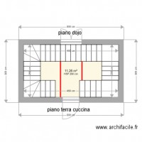 escalier en continu avec paliers