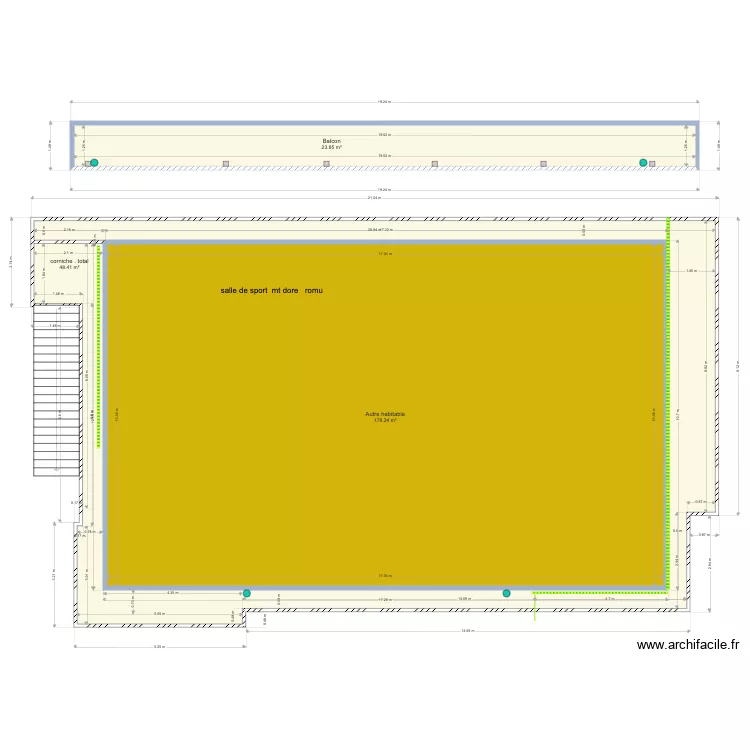 plan salle de sport mt dore romu. Plan de 