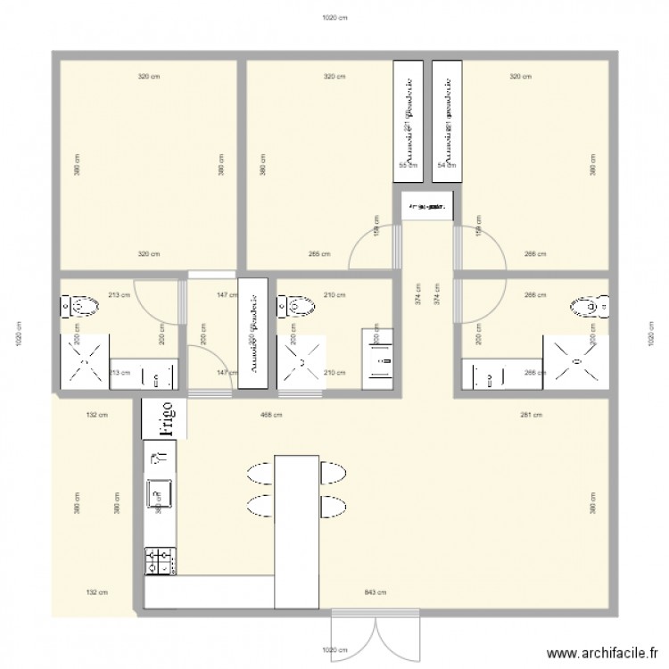 final quadrado. Plan de 0 pièce et 0 m2