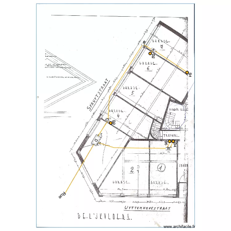 Uyttenhove 2999. Plan de 