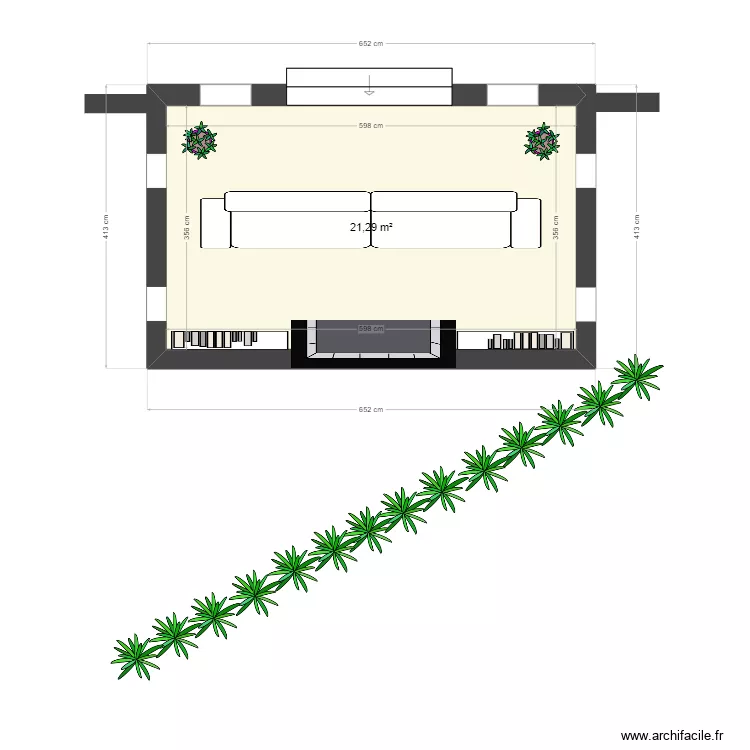 Salon d'Hiver Rosalinda 2. Plan de 
