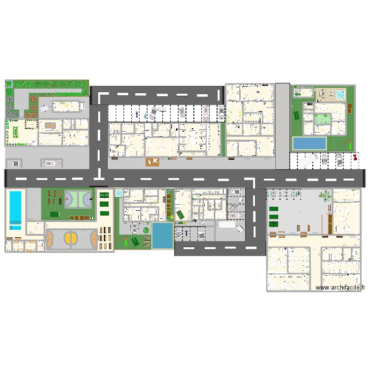 ville des chênes. Plan de 0 pièce et 0 m2