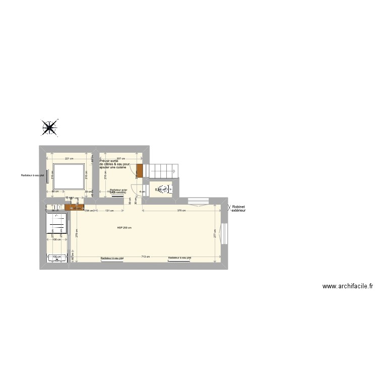 MacMahon v05. Plan de 7 pièces et 87 m2