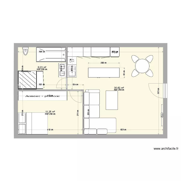 Kucica sprat. Plan de 