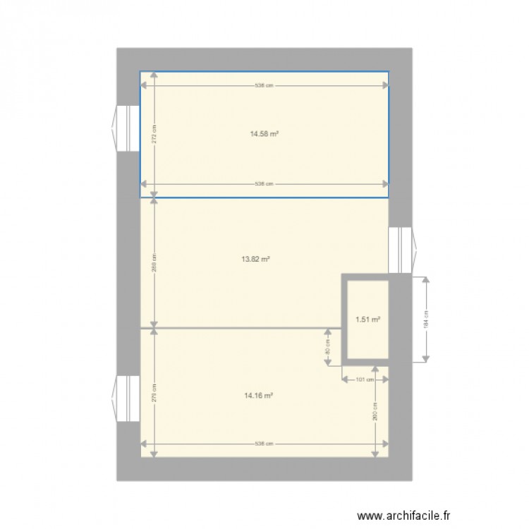 saint etienne etage1. Plan de 0 pièce et 0 m2