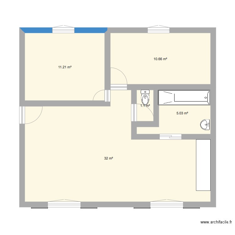 apparemment . Plan de 0 pièce et 0 m2