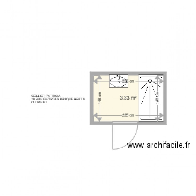 GOLLIOT PATRICIA . Plan de 0 pièce et 0 m2