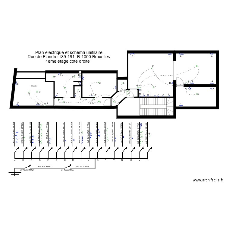 Flandre elec. Plan de 0 pièce et 0 m2