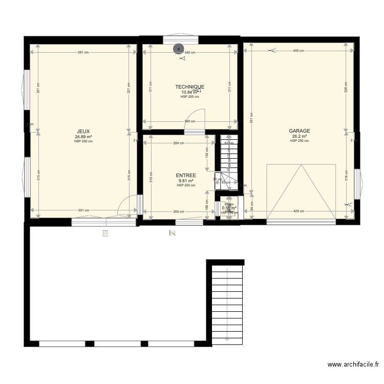 SOUSSOL. Plan de 0 pièce et 0 m2