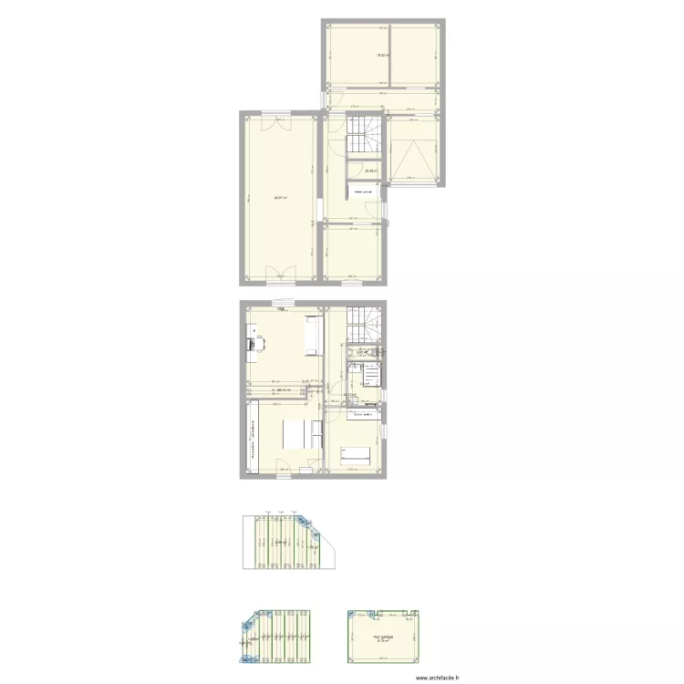 Maison. Plan de 