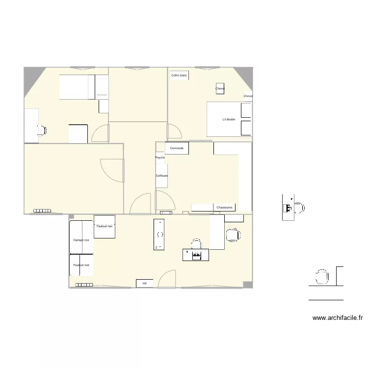 Maison Toulon etage. Plan de 