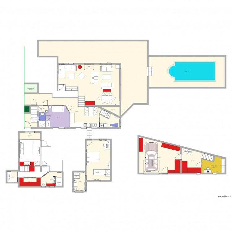 maison chappe etage. Plan de 0 pièce et 0 m2
