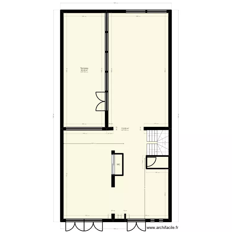 B92A28T existant. Plan de B92A28T existant. Plan de
