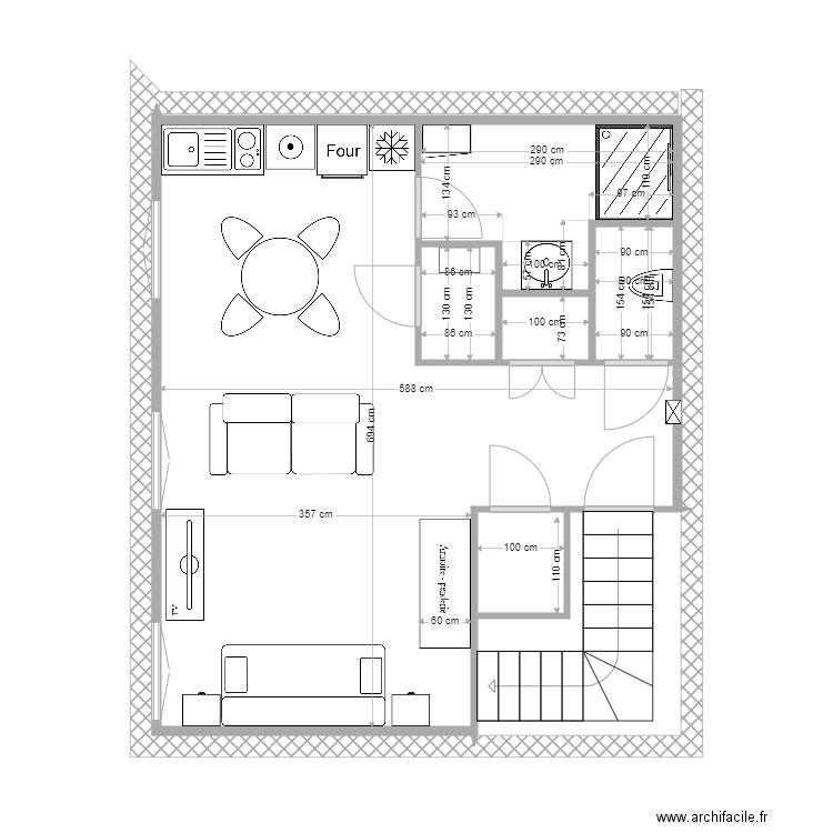 michel2chaufe eau b. Plan de 6 pièces et 9 m2