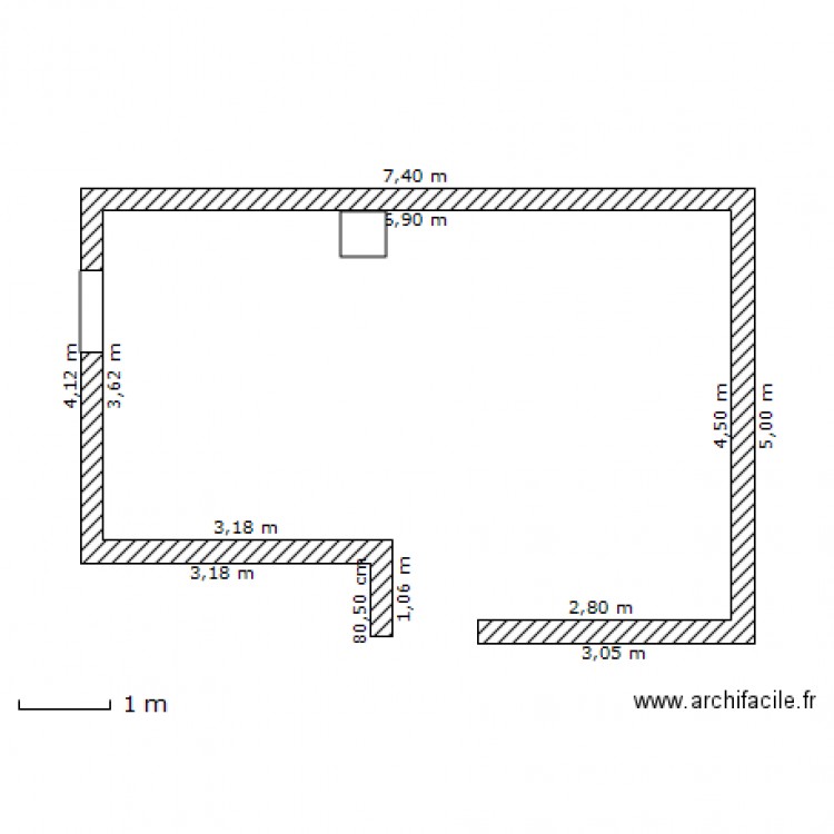 mezza. Plan de 0 pièce et 0 m2