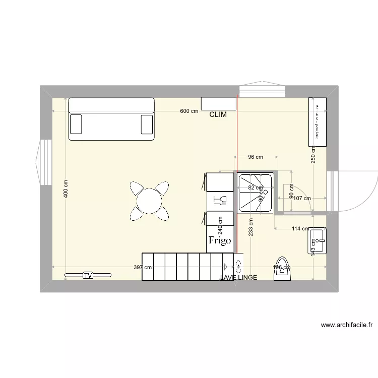ALBAN STUDIO BOURGAREL. Plan de ALBAN STUDIO BOURGAREL. Plan de