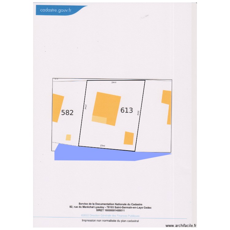 plan de masse     chalet 90. Plan de 1 pièce et 670 m2