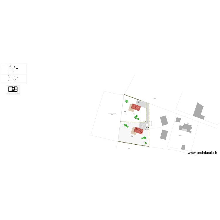 Canarelli 0616. Plan de 5 pièces et 65 m2