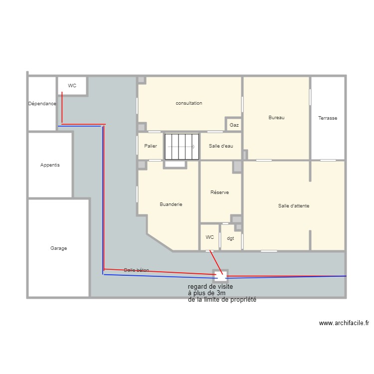 rdc 155. Plan de 0 pièce et 0 m2