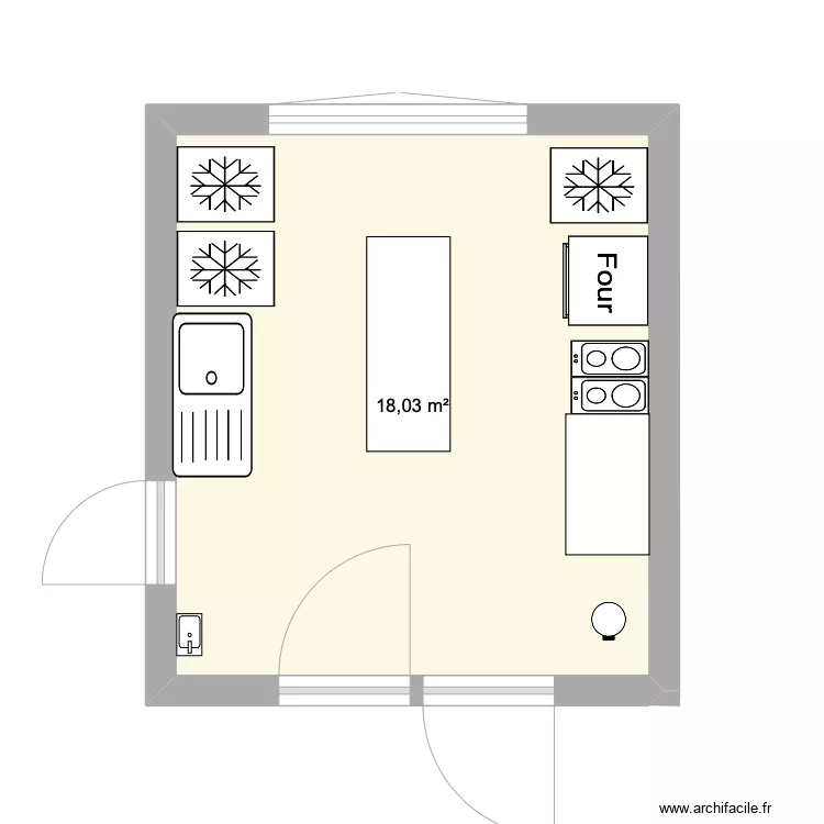 CUISINE FROID 2000. Plan de 