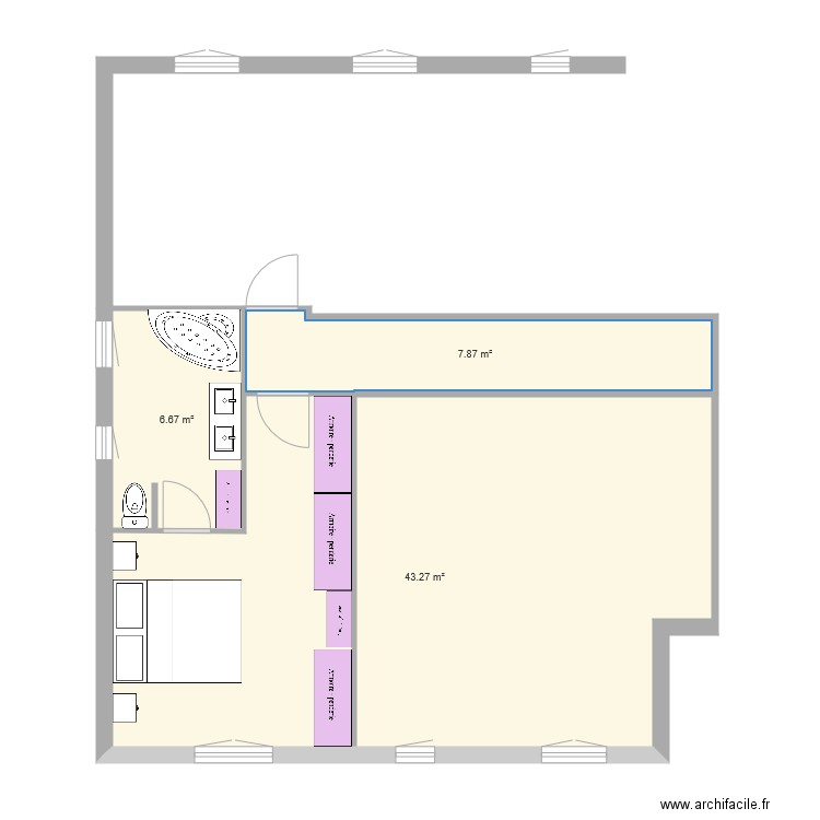 suite parentale 12 01 à 15h30 version 2. Plan de 0 pièce et 0 m2