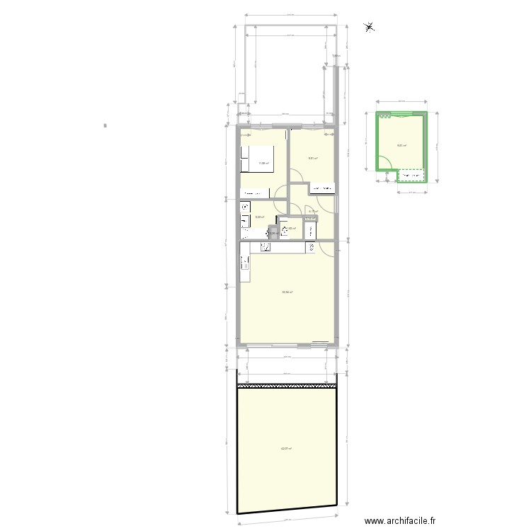 prevessin. Plan de 10 pièces et 120 m2