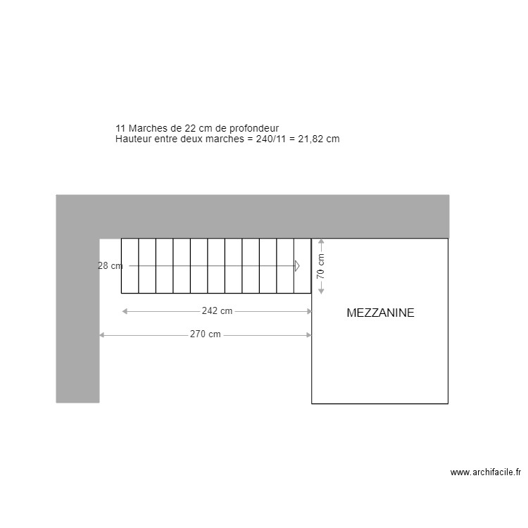 Bellecour Escalier Chambre Amis 70 Droit 11. Plan de 0 pièce et 0 m2
