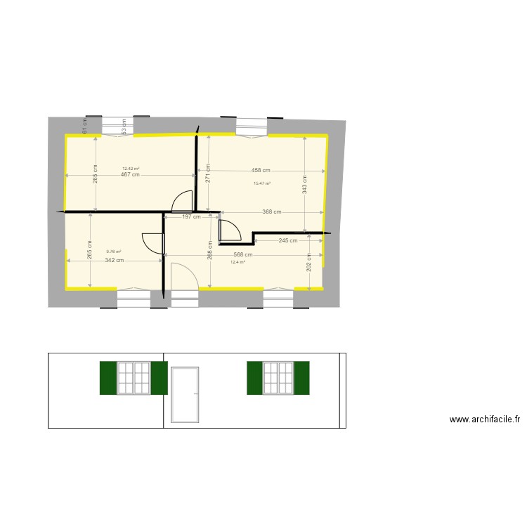 Répartition chambres. Plan de 0 pièce et 0 m2