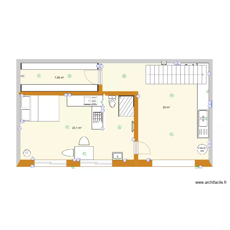 mik et oti  sous sol. Plan de 
