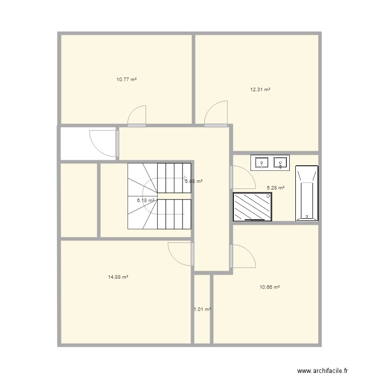 etage baptiste. Plan de 0 pièce et 0 m2