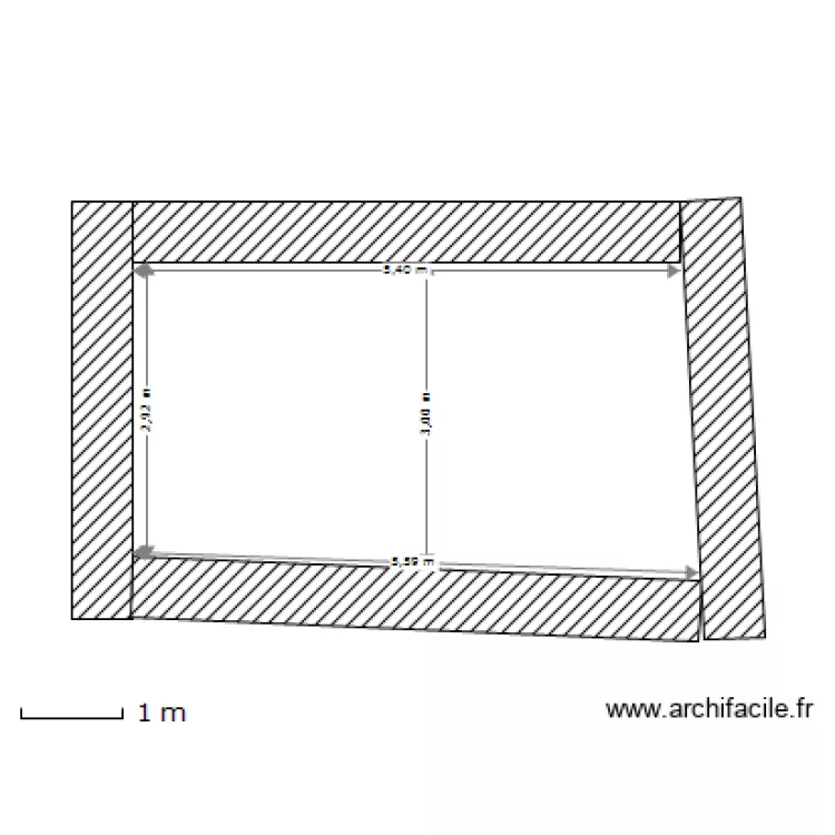Studio entree. Plan de 