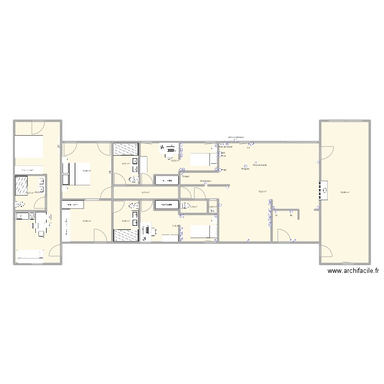 coustouge. Plan de 0 pièce et 0 m2